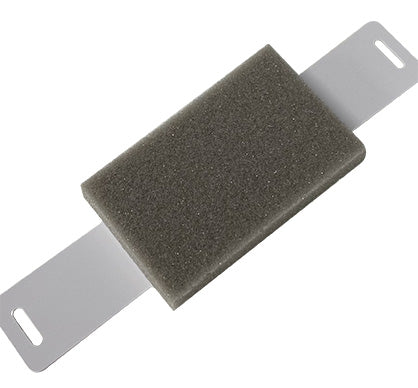 Gray sponge used to practice traction and counter traction techniques during ESD training sessions.